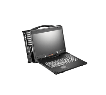 17.3" FHD 1000-nit Rugged LCD Resistive Touch, Aluminum Enclosure with Rubber Corners, Intel Xeon, NVIDIA GT1030, Supermicro X14SBI-F ATX