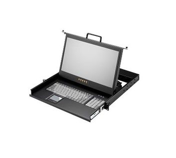 1U Single Slide Rail, 17.3" 1920x 1080 LCD keyboard Drawer HDMI , USB KVM Cable, Meets EIA-310C and IEC-3 