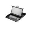 1U Single Slide Rail, 17.3" 1920x 1080 LCD keyboard Drawer HDMI , USB KVM Cable, Meets EIA-310C and IEC-3 