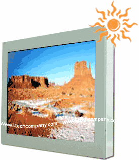 17" Sunlight Readable / High Brightness LCD. Chassis Mount Monitor 510 nits Display. (Model WCHH1700A2)