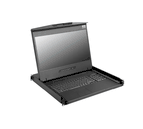 Wide Screen 18.5"/19" 1920 x 1080 Rackmount LCD Keyboard Drawer with Optional 2K/4K HDMI/ DVI KVM in DB or CAT5 connectors.