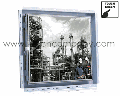 19'' 4:3 LED Open frame LCD Rear OSD w/ Rear Housing High Brightness, VGA Input,Side or Top OSD w/ SAW Touch and USB Controller