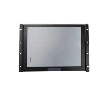 8U 19" Military Grade Front IP65 Rackmount LCD with VGA, HDMI, 2x BNC Inputs + Loop Output, 110/240VAC via 3-Pin MIL Lock Connector