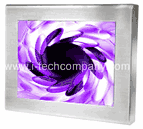 19" Stainless Panel PC with Touch Screen, GM45-Core2Duo, 1 LAN, 2 COM, 4 USB, 12V DC Adapter. (Model: BMPCS1900C2D)
