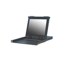 1U 17" LED 1280x1024 Single Slide LCD 104 Keyboard touchpad, **UK Keyboard** 250nits with 8 port combo PS/2 and USB KVM switch, 220VDC Terminal Block "+" and "-". 1U 17" LED 1280x1024 Single Slide LCD 104 Keyboard touchpad, **UK Keyboard** 250nits with 8 port combo PS/2 and USB KVM switch, 220VDC Terminal Block "+" and "-".
