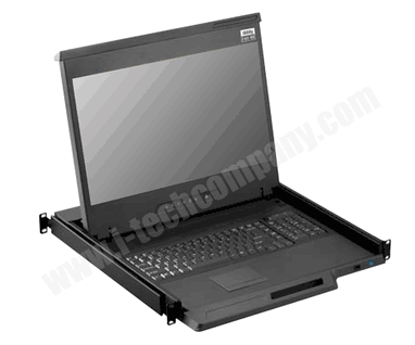 1U 19" High Bright LCD 1000 Nits Keyboard / KVM Drawer (Model: HNVP119)