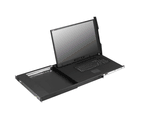 1U 21" Wide 1920x1080 LCD Console Drawer with 8-Ports 2K HDMI USB KVM, 104-key keyboard with trackball  (Model:NVPW1215-8Kb)