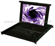 1U Clamshell (1.75) 17" Wide LG 1440x900 (WSXGA). Design with a 17" Frame. It is a versatile rack drawer for customization. Many KVM Backs will Fit, Better Cable Management. (Model: DHS1171W)