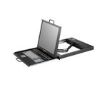 1U, Dual Slide Rail, 17" 1280x1024 LCD keyboard Drawer 8-Port PS2 or Combo KVM switch, USB or PS/2 keyboard Mouse