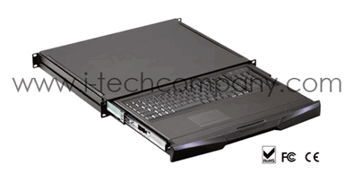 1U Mac keyboard drawer combo PS/2 or USB standard size Compact Keyboard w/touch-pad ( M ) (14.6" Deep) included Cables (Model: NK2Me)