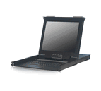 1U Rackmount 19" TFT AUO LCD Monitor w/ notebook keyboard & touch-pad mouse Drawer 1280x1024 resolution. Integrated JT3300-BT inside the back Chassis