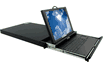 1U Rackmount Dual Slides LCD Monitor w/ 8 or 16-ports KVM Drawer