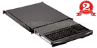 1U Rackmount Keyboard Drawer Trays w/ 3-buttons Trackball (Model: NK1d)