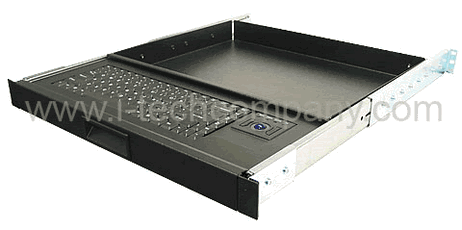 1U Rackmount Keyboard Drawer with deep storage space