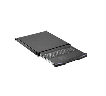 1U Rackmount Notebook Keyboard & touch-pad mouse Drawer with G2 version and Depth is 600mm 23.62" Deep. (Min. mounting depth - 22.75" Max. mounting depth - 36") Cables are attached to the back of the unit with 2 x USB coming out for KB and Mouse 6ft long cables. 