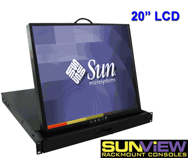 1U Solaris Compatible 20inch Monitor Drawer (Model: SNP220)