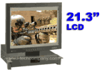 20.1" ~ 21.3" 1U-2U Rugged Rackmount LCD Monitor Drawer 