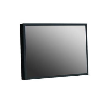 20.1" 1600x1200 Resistive Touch Panel, 300 nits, Front IP65, VGA/DVI/USB, AC Power, Black Chassis, Wall-mountable.