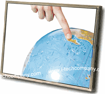 20" Open Frame Touch Screen Monitor USB Controller and Metal Bracket (Model:COP2000-TRB)