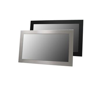 23.8" Panel Mount Industrial Monitor, HazLoc Rated HD 1080p (1920x1080 @60Hz), 350nits DVI-I, DisplayPort NEMA 4X,  IP65/IP66/IP69/IP69K, Edge-to-Edge Window, non-touch screen Glass Window, DC Power Input  10.8 to 26.4 VDC, 2.3 to 0.9 A, Class 2 or SELV/LPS