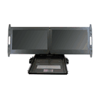 Rackmount Dual 23" LCD Keyboard drawer 1920x1080  with Folding Display System FULL HD (Model: BHK2D2300e)