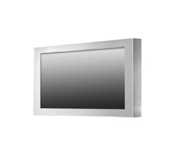 24" 1920x1080 Chassis Mount Industrial Panel Stainless Steel 304 Enclosures with Full IP66 / Wall mount AR Glass / Rear OSD Design with VGA, BNC Female (I/P), BNC Female (O/P) and 100-240VAC Power Cord
