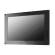 24" LCD  1920*1200, 1000nits  1000:1 with  VGA + DVI +HDMI input. Front Right Side OSD membrane with "Up" and "Down" to Control Brightness directly.  Front right hand side OSD / DC 24V input (Model: YFMW2400XPHB-FOSD)