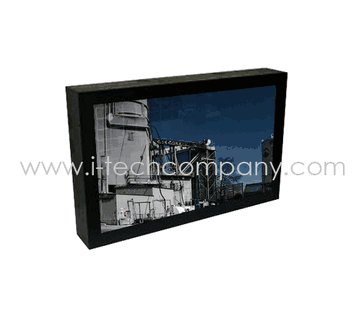 24" Rugged steel Touch LCD Monitor with VGA, DVI interface IP-65 Water-resistant rating at front. (Model: NCHW2400-EMI)