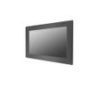 27" Monitor at 1080p with a High Brightness 5mm metal front bezel / Front IP65 / 1920x1080 / 1000nits LED / VGA+DVI+HDMI signal input / DC 24V Power input with AC Adapter / Rear OSD / Panel Mount with Clamp / 3mm AR Coating Glass