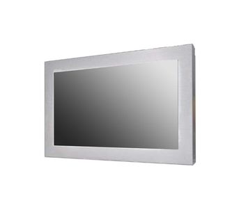 27" Industrial Panel / 1920x1080 / 700nits, Stainless Steel 304 Enclosures with Full IP67 / VESA Mount w/ VGA, DVI, HDMI and 100-240VAC Power Cord, PCAP Touch