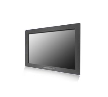 27" Panel Mount Display 5mm metal front bezel / 1920x1080 / 300nits LED / VGA+DVI+HDMI signal input / Front OSD with hot key adjust brightness / DC 12V Power input / Panel Mount with Clamps / VESA Mount