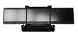 Single Slides 2U 17.3" 1920 x 1080 Native Resolution but can support 1920 x 1200 widescreen Triple LCD Rackmount LCD Keyboard Console Drawer, 3 x DVI & VGA Port