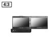 2U 19" 4:3 Dual Display Drawer (22inch/558.8mm Short Depth Design) (Right hinged mount) 1280x1024 Native Resolution/Signal Input: [VGA + BNC + Audio IN] x2, the DVI-D will be removed ***No Touch***