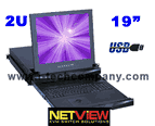 2U 19" LCD w/o KVM (Combo Free PS/2 or USB) Compact Keyboard optional Touch Pad (Model: NVP219Ue/NVP219Ut/RKP219Ue/RKP219Ut) & Trackball (Model: NVP219Ub/NVP219Ud/RKP219Ub/RKP219Ud)