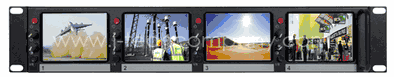 2U 4" x 4 Rack Mount Video Serial monitor (Model: LMR2440)