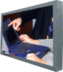 32" Widescreen Sunlight Readable Chassis Mount Touch Screen LCD  Monitor, 625 Nits (Model WCHWH3200A1-TSAW)