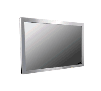 Rugged Completely Sealed IP66/NEMA4X Stainless Steel Chassis/Surface Mount, 42.5" LCD monitor LED backlight, 1920 x 1080, 1000 nits, with 2mm AR glass, VGA and DVI input.