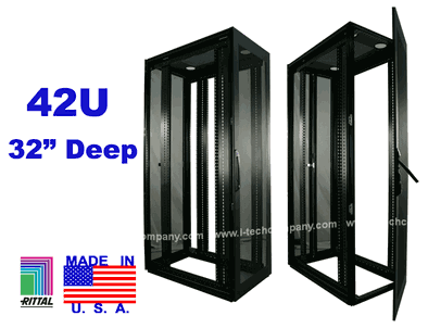 42U 80"H x 32"W x 32"D Server Rack Cabinet Enclosures (Model: R842-32)