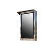 Full IP65 43" 2500nits High Brightness Outdoor Portrait Stainless Steel Display with High-TNI Panel Dual Post Stand