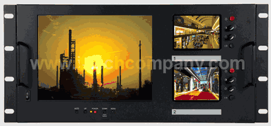 5U 10.4 SVGA, Video + 4x 2 screens Rack Mount Serial Monitor (Model: LMR5240)