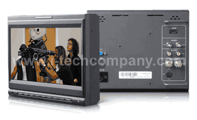 9" Director type On-Camera Portable LCD Monitor for outdoor shooting HD, SD and analog video signal input and display. (Model: RD900HD)