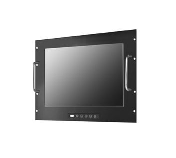 19" Rack Mount LCD Monitor / 9U / 1280x1024 / 1000nits LED VGA+DVI+HDMI signal input / Handle / Front OSD with hot key control brightness / AC 90-264V Power input / VESA Mount