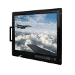 9U Military Grade Rugged 20.1" Rackmount LCD 1600 X 1200 300 NITS with PIP Features with 20.1" 5 Wire Resistive Touch /RS232 Controller +Touch with EMI Mesh Filter