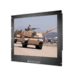 9U Rack Mount LCD Display, 20.1"-1600x1200, LED-400nits, Contrast 700:1 VGA+DVI-D signal input ports, Synchronization on green OSD on Front Bezel with Up/Down keys for 0~100 % brightness tuning Front protected glass with EMI Film for Anti-reflection & 92 % filtration of electromagnetic interface With Handles on Left and Right sides Built-in Power System with 110/220V AC auto-switch (Model: ERM920-EMI)