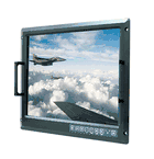 9U Ruggedized Rack Mount Military 19" LCD Anti-Shock and Vibration Standard according to MIL810F Operating Temp -20C to 60C,-30~70C Storage Temperature 1280X1024, 400 nits,15 pin D-Sub, 5 x BNCs, DVI-D, RS232 (Model: WMRM919-EMI)