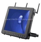 All-in-one PC 12.1" touch display in ruggedized metallic enclosure --- shock and vibration resistant; dust- and waterproof. Powered by AMD Sempron processor and by Windows XP or XP Embedded. XP Embedded 4GB Flash 1GB Resistive Touch & Enhanced Outdoor (Model: DVM1200A-TSO)