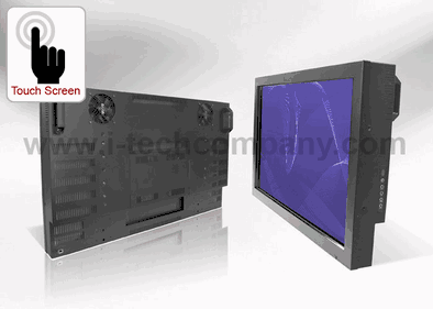 All in one PC Widescreen Display Chassis Mount, 42" LCD monitor with SAW Touch USB Controller, 1366 x 768, 700 nits, Intel Core i7-610E Processor Dual Core (4M Cache, 2.53 GHz), up to 8 GB, 2GB Memory and 250GB HDD 3.5" SATA  (Model: EPCW4200i7-SW).