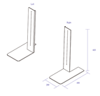 BCH Table Stand Outline