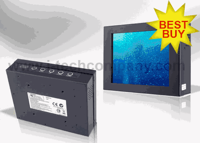 Chassis, 8" LCD monitor, 640 x 480, 350 nits w/ Resistive touch screen (Model: ECH800-TR)