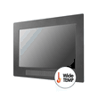 Chassis Mount 7" Wide Temp -30C ~ 80C, 800x480,1000nits LED VGA + DVI + HDMI input Front OSD, 110/220V AC External Adapter (Model: YCHW0700HBWT-FOSD)
